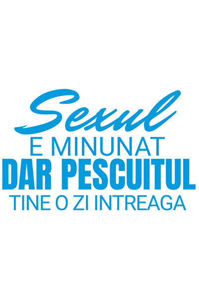 StoryGift Romania Sticker Autocolant 70CM cu Iubitorii De Pescuit Mesaj Haios...