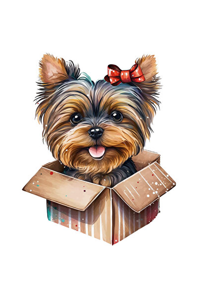 StoryGift Romania Sticker Adeziv 90CM cu un catelus vesel care iese dintr-o c...