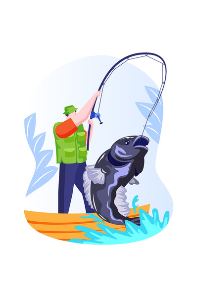 StoryGift Romania Sticker Autocolant 70CM Cu Peste, Pescuit, Lanseta, Barca, ...