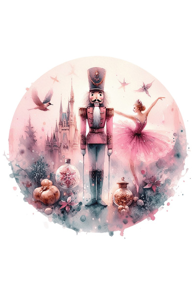 StoryGift Romania Sticker Eticheta 50CM cu o balerina care danseaza, ilustrat...