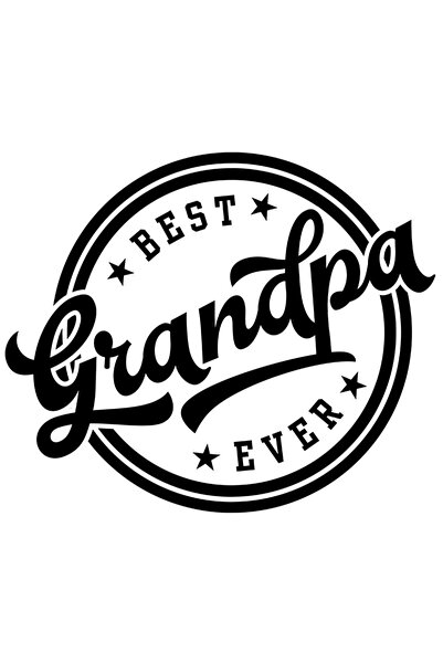 StoryGift Romania Sticker Adeziv 90CM Cu Text In Engleza Best Granpa Ever, Ce...