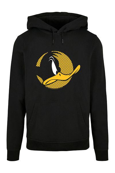 F4NT4STIC Herren Daffy Duck Dotted Profile -blk With Basic Hoody
