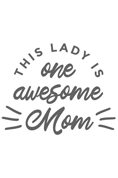 StoryGift Romania Sticker Adeziv 90CM Cu Mesaj In Engleza This lady Is One Aw...