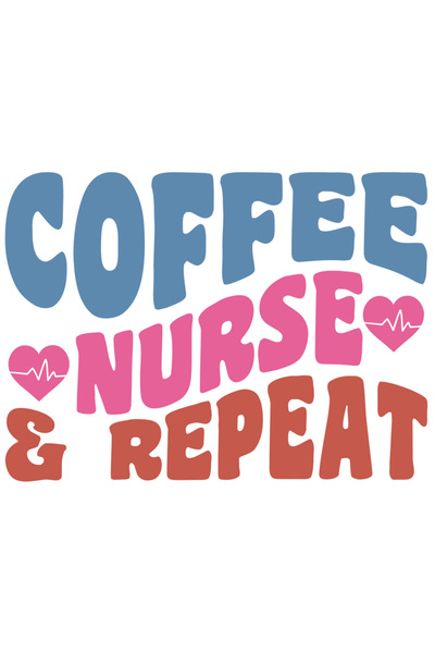StoryGift Romania Sticker Adeziv 90CM Cu Text In Engleza Coffe Nurse Repeat, ...