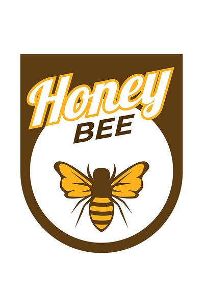 StoryGift Romania Sticker Eticheta 40CM Cu Mesaj In Engleza Honey Bee, Albina, Miere, Insecta, cu Margini Albe,