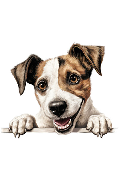 StoryGift Romania Sticker Adeziv 90CM cu un caine energic care sta atarnat pe...