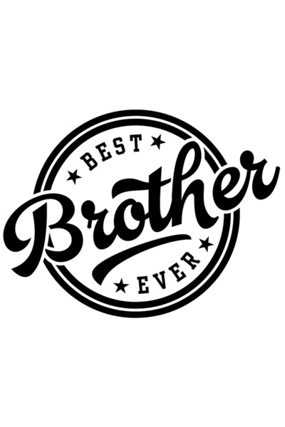 StoryGift Romania Sticker Adeziv 90CM Cu Text In Engleza Best Brother Ever, C...