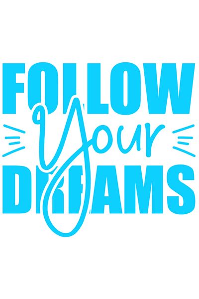 StoryGift Romania Sticker Autocolant 70CM Exterior cu mesaj motivational in limba engleza "Follow your dreams" -