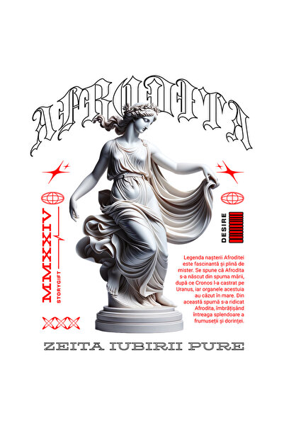 StoryGift Romania Sticker Eticheta 40CM Adeziv Zeita afrodita iubirii arta gr...