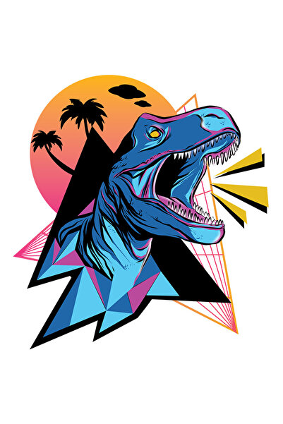 StoryGift Romania Sticker Adeziv 90CM Cu Dinozaur, Palmieri, Geometric, Nori,...