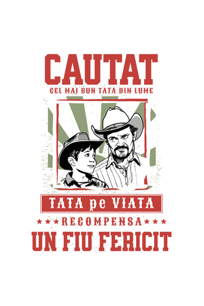 StoryGift Romania Sticker Eticheta 50CM Adeziv cel mai cautat Tata fiu famili...