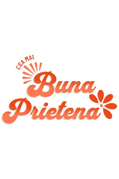 StoryGift Romania Sticker Eticheta 50CM cu Mesaj Romantic In Limba Romana Cea Mai buna Prietena, Familie cu Marg