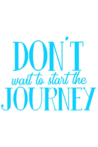 StoryGift Romania Sticker Eticheta 40CM Exterior cu textul "Don't wait to sta...