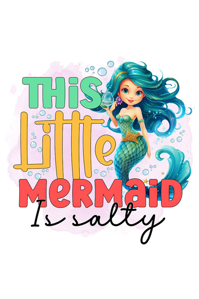 StoryGift Romania Sticker Autocolant 70CM cu mesajul "This little mermaid is ...