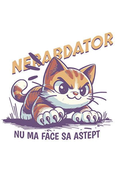 StoryGift Romania Sticker Autocolant 70CM Adeziv Pisica Portocalie Nerabdatoa...