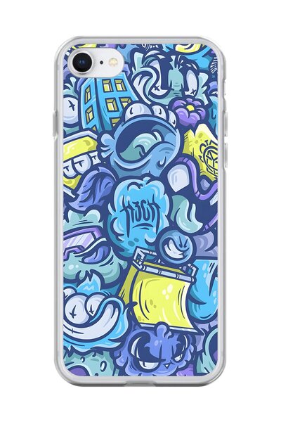Dali Design iPhone 6S Plus Compatible Transparent Case Graffiti 9 Designs