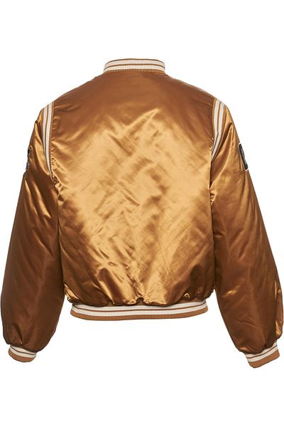 FUBU Herren Fm233-001-1 College Satin Varsity Jacket