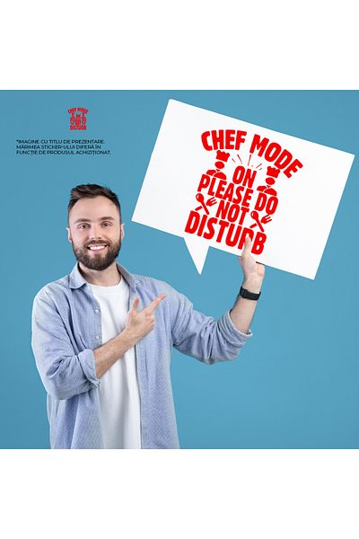 StoryGift Romania Sticker Label 50CM Exterior for those who love to cook - "Cooker mode activated, no