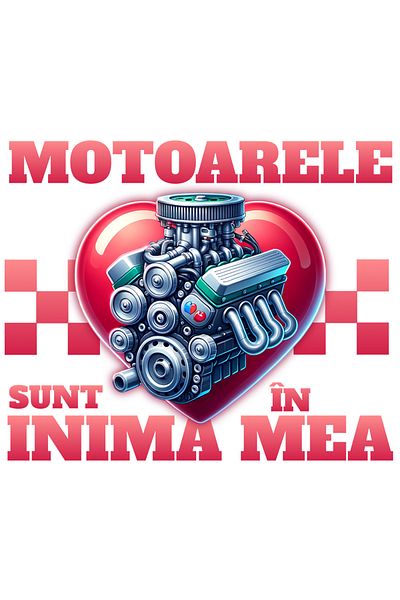 StoryGift Romania Sticker Eticheta 50CM Adeziv motoarele sunt în inima mea masini viteza cu Margini Albe, PVC Vi