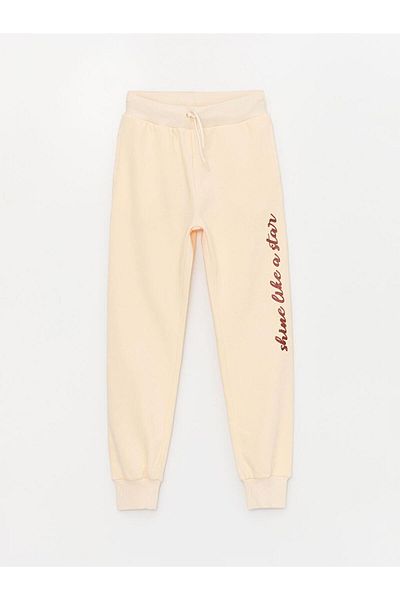 LC Waikiki Ελαστική μέση εμπριμέ για κορίτσια Jogger Sweatpants (W3)