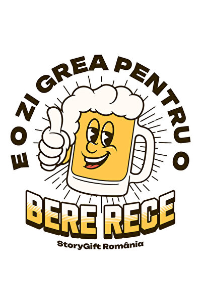 StoryGift Romania Sticker Autocolant 70CM Adeziv E o zi grea pentru o bere re...