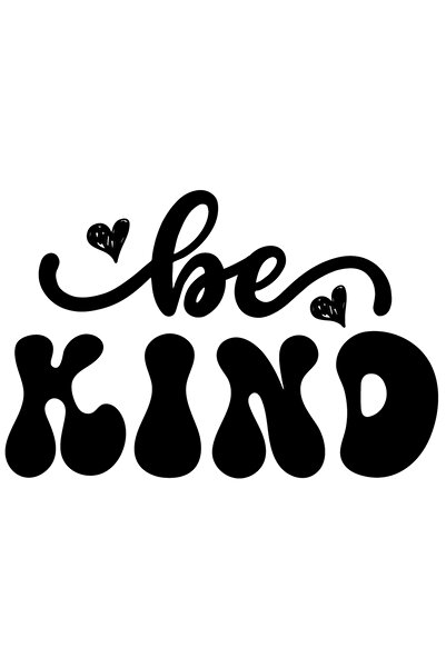 StoryGift Romania Sticker Exterior Cu Inimioare Si Textul In Engleza "be Kind...