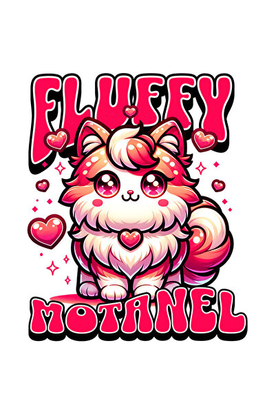 StoryGift Romania Sticker Adeziv 90CM cu Pisica Pufoasa portocalie Indragosti...