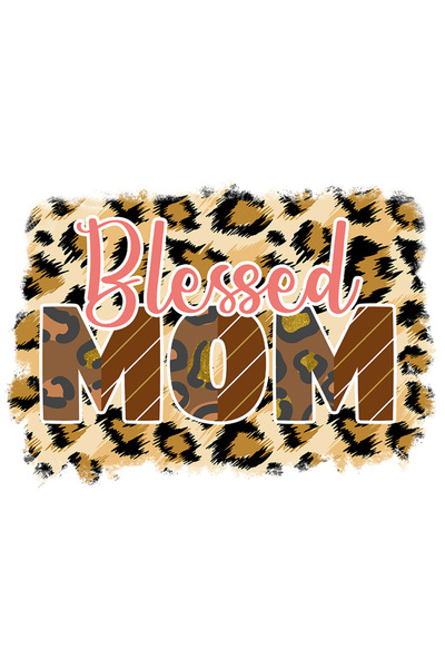 StoryGift Romania Sticker Eticheta 40CM cu mesajul "Blessed Mom", ilustratie,...