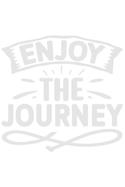 StoryGift Romania Sticker Autocolant 30CM Exterior cu textul in engleza "Enjoy your journey" - bucura-te de cala