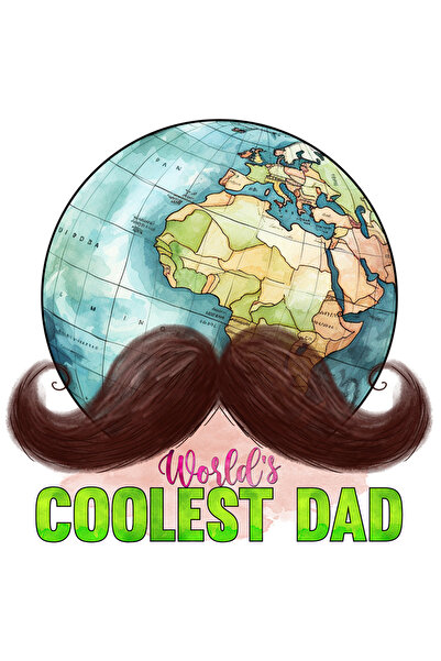 StoryGift Romania Sticker Adeziv 90CM cu globul pamantesc cu mustata cu mesaj...