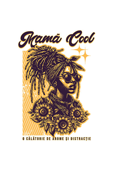 StoryGift Romania Sticker Eticheta 40CM Adeziv Mama cool. O Calatorie de Arom...