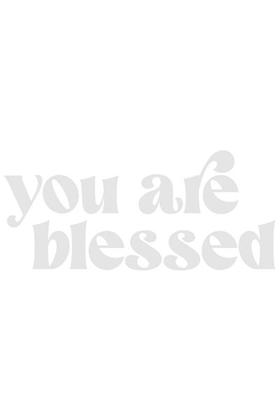 StoryGift Romania Sticker Exterior cu textul in engleza "You are blessed" - tu esti binecuvantat fericire ,