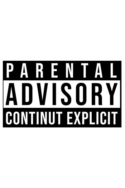 StoryGift Romania Sticker Autocolant 70CM cu Text In Limba Engleza Logo Simbol Acord Parental Televizor Minori F