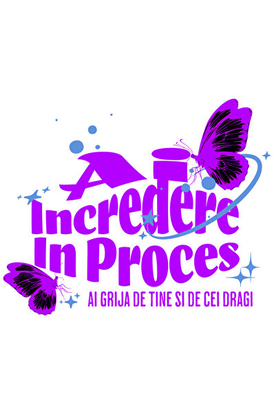 StoryGift Romania Sticker Eticheta 40CM cu Fluturi Colorati Cu aripi Imense Text Ai Incredere In Proces Motivati