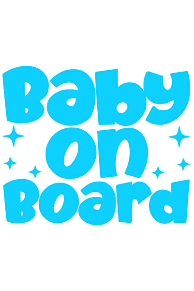 StoryGift Romania Sticker Eticheta 40CM Exterior cu textul "Baby on board" - ...