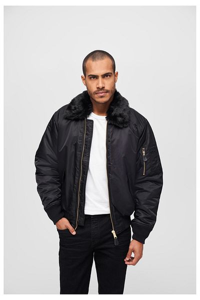 Brandit Herren MA2 Jacket Fur Collar
