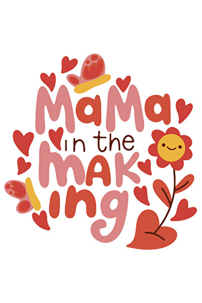 StoryGift Romania Sticker Eticheta 40CM Personalizata Mama In the Making, Cop...