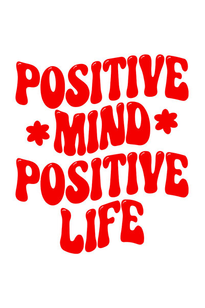 StoryGift Romania Sticker Adeziv 90CM Exterior cu floricele si textul "Positi...