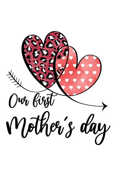 StoryGift Romania Sticker Autocolant 70CM cu mesajul "Our first Mother's Day"...