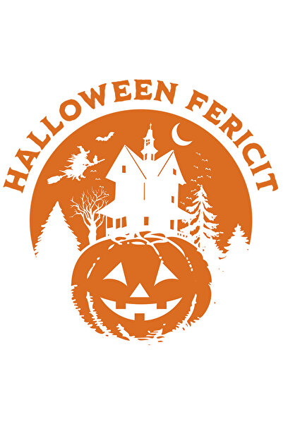 StoryGift Romania Sticker Autocolant 70CM Adeziv h4ALLoween fericit dovleac horror casa bantuita cu Margini Albe