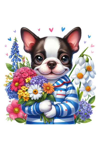 StoryGift Romania Sticker Adeziv 90CM cu un catel bucuros, ilustratie, tine u...