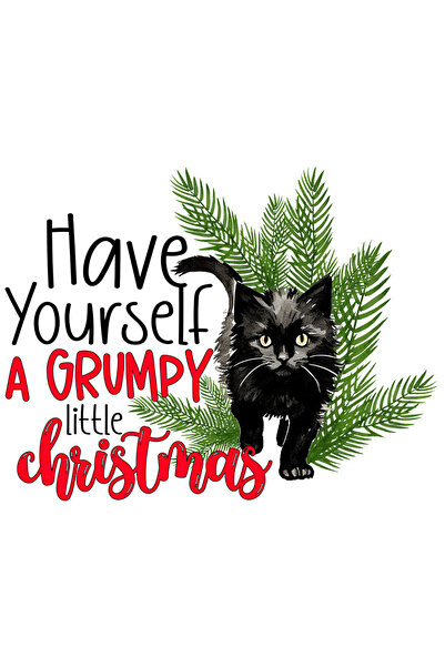 StoryGift Romania Sticker Autocolant 70CM cu pisoi negru cu mesajul "Have you...