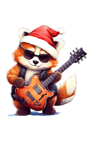 StoryGift Romania Sticker Adeziv 90CM cu un urs Panda Rosu care canta la chit...