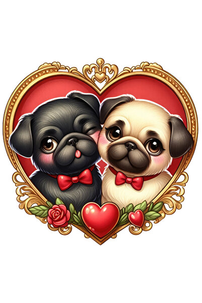 StoryGift Romania Sticker Adeziv 90CM cu o catelusa si un catel, ilustratie, ...