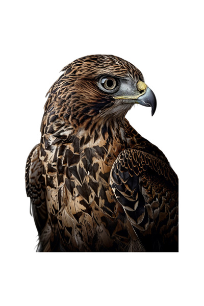 StoryGift Romania Sticker Autocolant 70CM cu Portret Pasare din Lateral, Pasare cu Pene Frumoas, Cioc, Natura, I