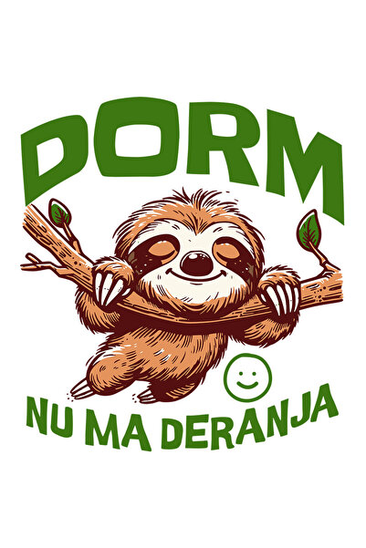 StoryGift Romania Sticker Autocolant 70CM cu Animal Lenes Zambet Larg Text Do...