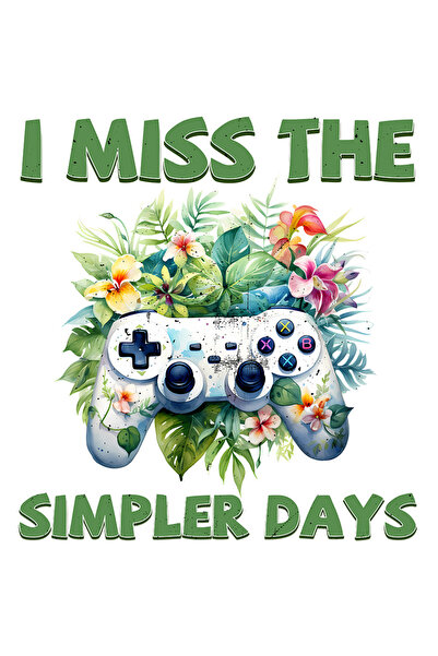 StoryGift Romania Sticker 10 Cm Cu Mesajul "i Miss The Simpler Days", Ilustra...