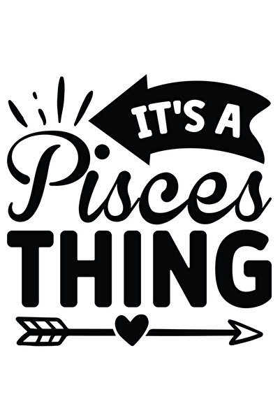 StoryGift Romania Sticker Autocolant 70CM cu zodia Pesti cu mesajul "It's a p...