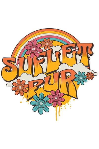 StoryGift Romania Sticker Eticheta 40CM cu Curcubeu Cu Flori Colorate Text Suflet Pur Mesaj In Limba Romana cu M