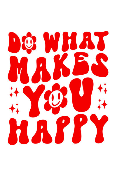 StoryGift Romania Sticker Exterior cu floricele si mesajul "Fa ceea ce te fac...